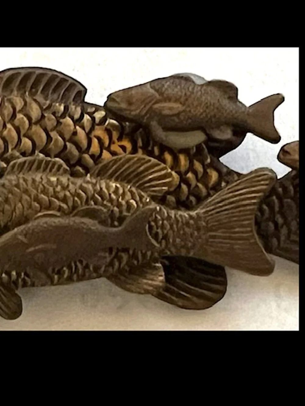 Vintage FISH Brasstone Steampunk Brooch Thomas Mann Style